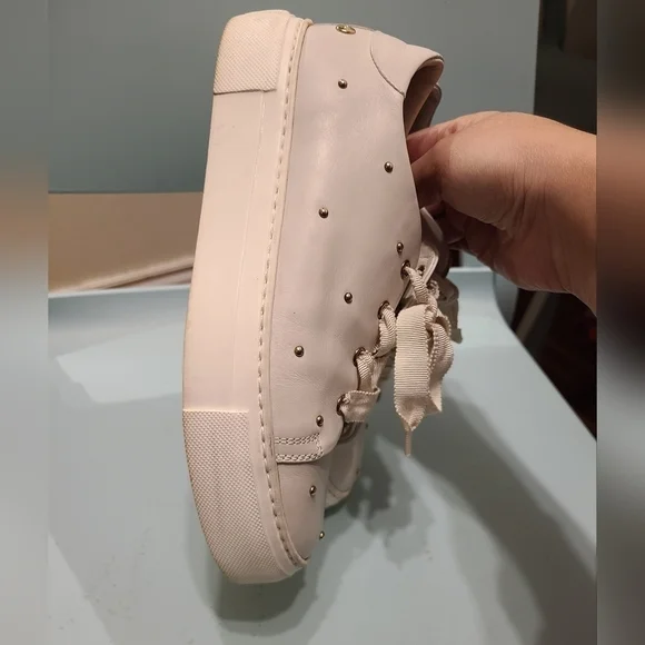 AGL women's Italian leather plate-forme sneakers size 36 or 6 us - Picture 4 of 13